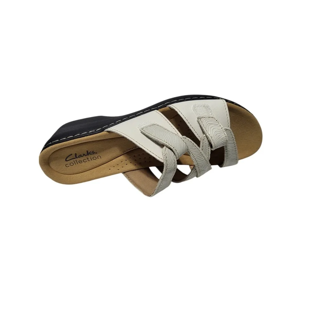 Clarks Women's Merliah Karli Sandal - White, Size 6 (EU 36.5), Leather & Comfort - Picture 15 of 15